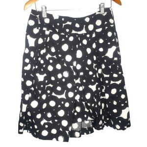 Sandro Sportswear Women's High Waist  Abstract Black White Skirt Size 8